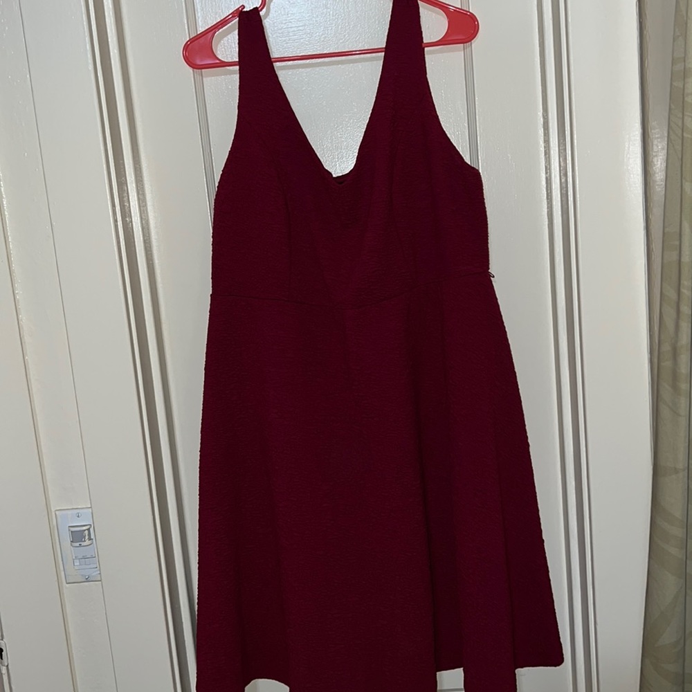 Torrid red texture dress size 2